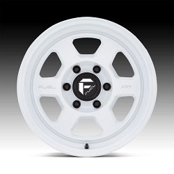 Fuel Hype FC860WX FFT Gloss White Custom Truck Wheels 3